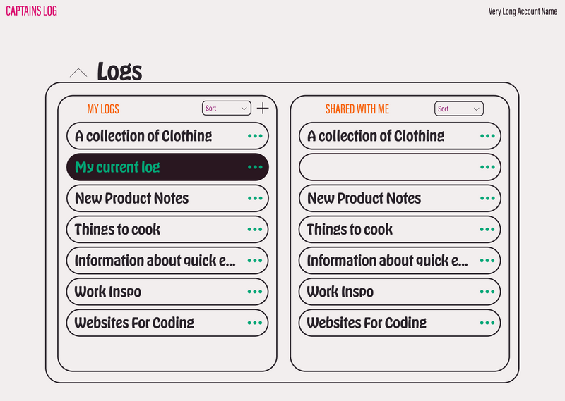 Captains Log Logs List