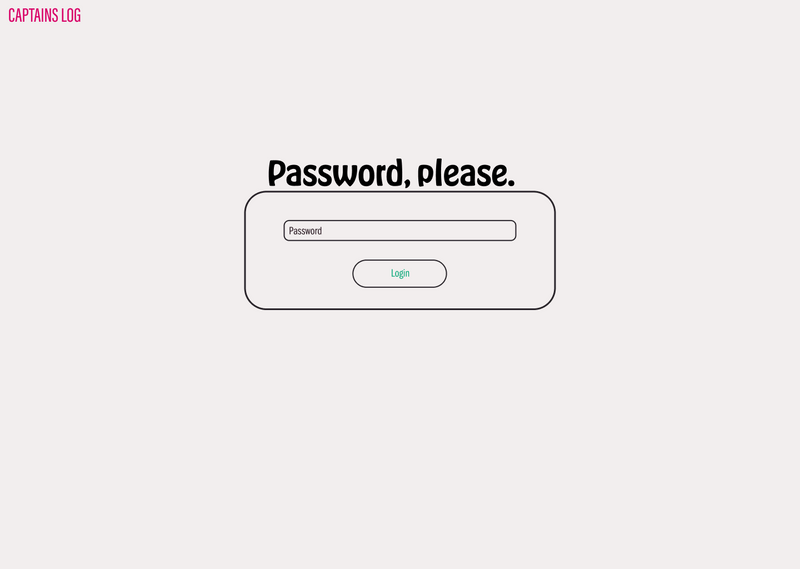 Captains Log Login Page Two